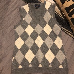 Brooks Brothers Wool Argyle Vest